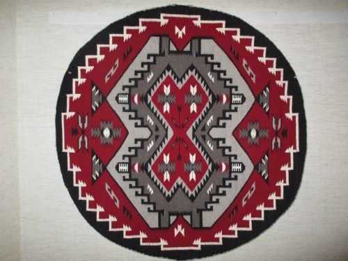 round navajo rug