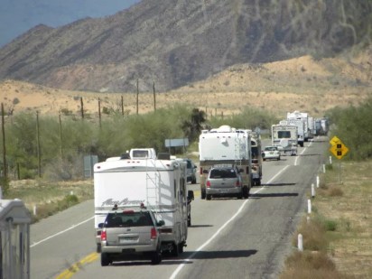 RV caravan through Mexico